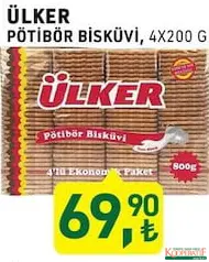ÜLKER PETİBÖR BİSKÜVİ 4X200 G ÜLKER PETİBÖR BİSKÜVİ 4X200 G